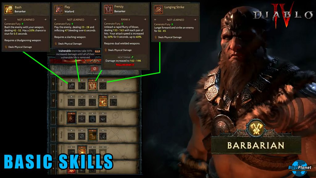 barbarian skills